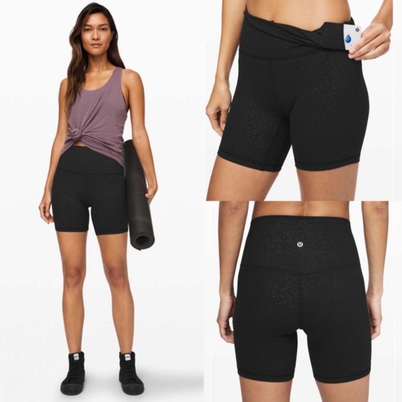 black align biker shorts